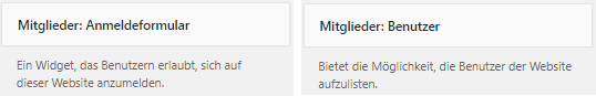 Screenshot zum Thema Members Plugin WordPress