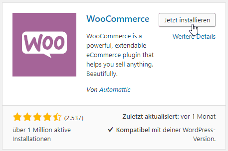 Woocommerce Installation