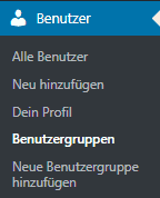 Screenshot zum Thema Members Plugin WordPress