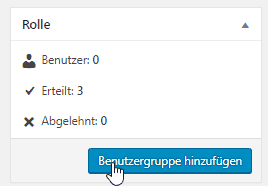 Screenshot zum Thema Members Plugin WordPress