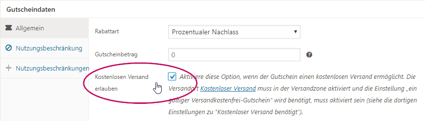 Gutschein anlegen WooCommerce
