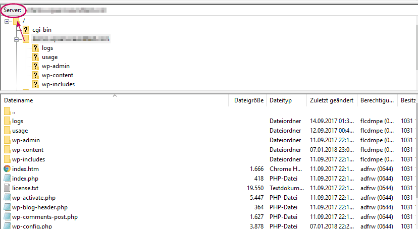 Backupwordpress Backup wiederherstellen